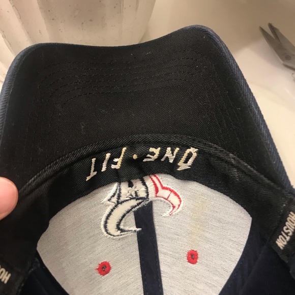 Reebok NFL Houston Texans Navy Blue Baseball Cap Hat USA Patent Progress - Picture 4 of 9